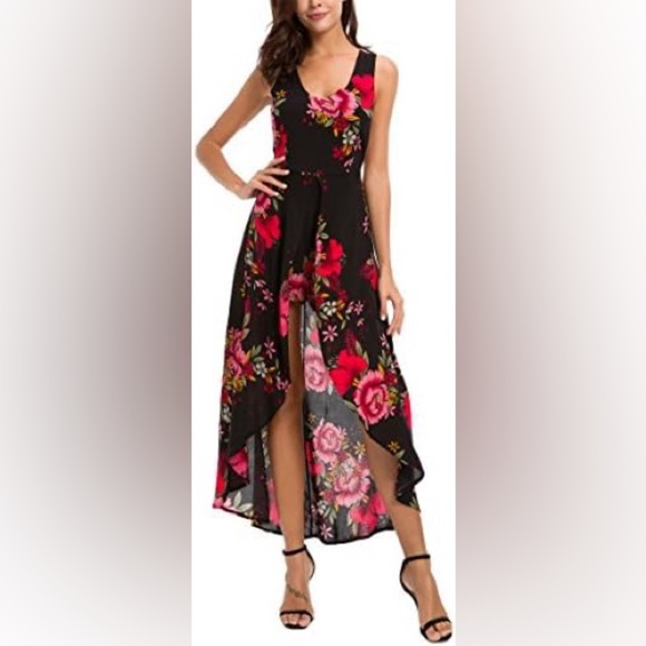 KORMEI Floral Sleeveless Romper Dress - Picture 3 of 11